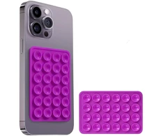 Dėklas Silikoninė lipni plokštelė telefonui VIOLETINĖ