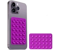 Dėklas Silikoninė lipni plokštelė telefonui VIOLETINĖ