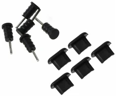 Dėklas USB-C ir 3,5 mm AUX jungčių apsauginių kištukų rinkinys, 10 vnt.