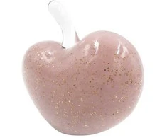 Dekoratyvinė stiklinė širdies formos figūrėlė, 14×13 cm