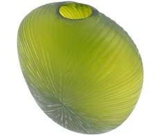 Dekoratyvinė stiklo vaza, 19×26 cm