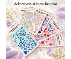 dekoratyviniai lipnūs kristalai – gėlytės