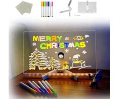 DIY LED piešimo lenta su šviečiančiu akrilo paviršiumi