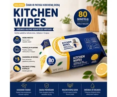 Drėgnos servetėlės "Kitchen wipes"