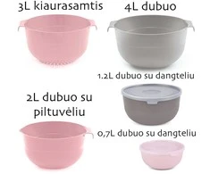 Dubenėlių rinkinys, 7- ių dalių.