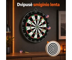 Dvipusis smiginio taikinys su strėlytėmis