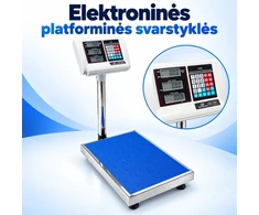 Elektroninės platforminės svarstyklės 100 kg / 20 g