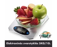 Elektroninės virtuvinės svarstyklės 5KG/1G