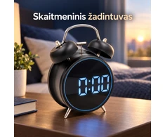 Elektroninis laikrodis su skaitmeniniu ekranu TR2250C