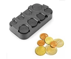 Euro monetų dėklas