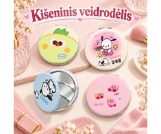 Geltonas kišeninis veidrodėlis „Didelės akys“