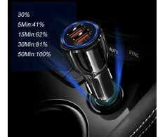 Greito įkrovimo auto SAM. 2 X USB 3.0 FAST adapteris