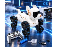Interaktyvus nuotoliniu būdu valdomas robotas šuo TR2384C