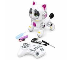 Interaktyvus robotas šuniukas su nuotolinio valdymo pultu (rožinis)