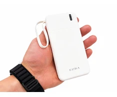 Išorinė baterija su integruotais laidais EZRA PB147-1 10 000 mAh