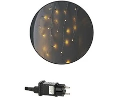Kalėdinė LED užuolaida/varvekliai, 300 LED, šiltai balta šviesa, 12 m