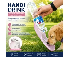 Kelioninis gertuvės-dubenėlis augintiniams HANDI DRINK