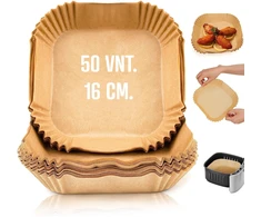 Kepimo popierinės formelės kvadratinės 16 cm (50 vnt.)