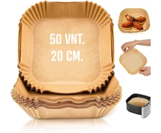 Kepimo popierinės formelės kvadratinės 20 cm (50 vnt.)