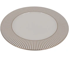 Keraminė lėkštė su auksinėmis linijomis, 27 cm