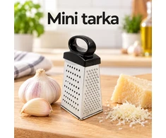 Keturių pusių nerūdijančio plieno tarka su rankena