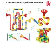 Konstruktorius "Spalvoti vamzdeliai", 76 vnt