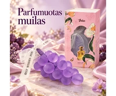 Kvapnus violetinės vynuogių kekės formos muilas su virvele TR2267C