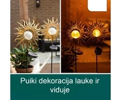 Lauko dekoracija Saulė, 2vnt.