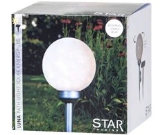 Lauko LED sodo lempa „Luna“ su saulės baterija (37 cm)