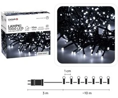 LED girlianda 1000 LED, 10 m, šaltai balta
