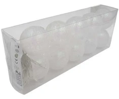 LED girlianda „Baltos burbuliukų lemputės“ (10 vnt.)