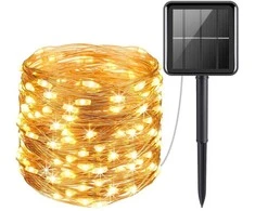 Led girlianda su saulės elementu