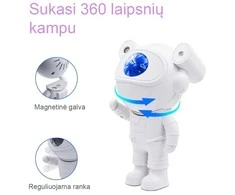 LED Projektorius su kolonėle ASTRONAUTAS