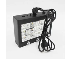 LED stroboskopas su lazeriais