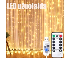 LED USB užuolaida - girlianda