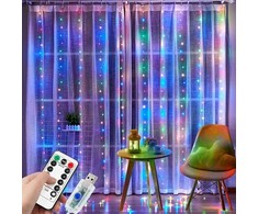 LED USB Užuolaida - Girlianda, spalvota