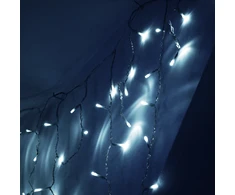 LED varveklių užuolaida, 500 LED, 20 m, šaltai balta