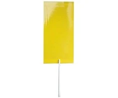 Magnet start yellow (7x14cm) baltasparnių, blakučių, amarų gaudyklės, 12 vnt