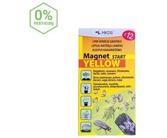 Magnet start yellow (7x14cm) baltasparnių, blakučių, amarų gaudyklės, 12 vnt
