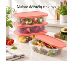 Maisto laikymo dėžučių rinkinys, 3 vnt. po 3500 ml