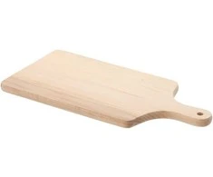 Medinė pjaustymo lentelė su rankena 38 × 17,5 cm