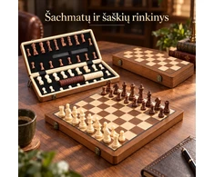 Medinių šachmatų rinkinys TR2351B