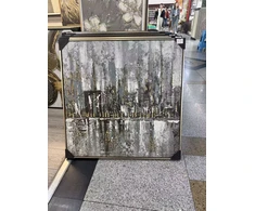 „Miesto atspindžiai“ modernus paveikslas, 80 × 80 cm
