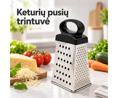 Mini keturių pusių nerūdijančio plieno tarka