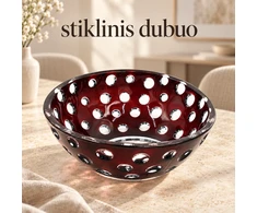 „Nakties taškai“ dekoratyvinis stiklinis dubuo