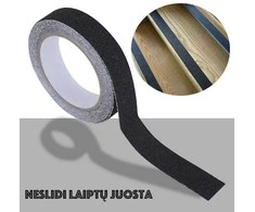 Neslidi laiptų juosta (juoda)