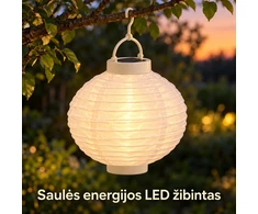 pakabinamas saulės energijos LED žibintas „festival“, 20 cm