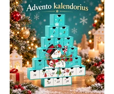 „Pasidaryk pats“ advento kalendorius su 24 stalčiukais – Sniego senis