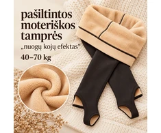 Pašiltintos moteriškos pėdkelnės „Nuogų kojų efektas“ 40–70 kg