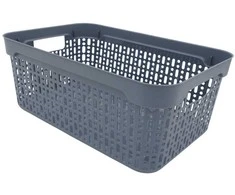 Plastikinė dėžutė su dangčiu, 30×20×13 cm PILKA